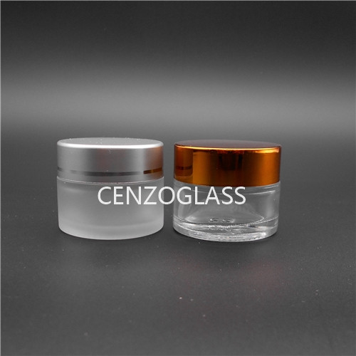 ZB1382-20ML CLEAR AND FROSTED GLASS JAR